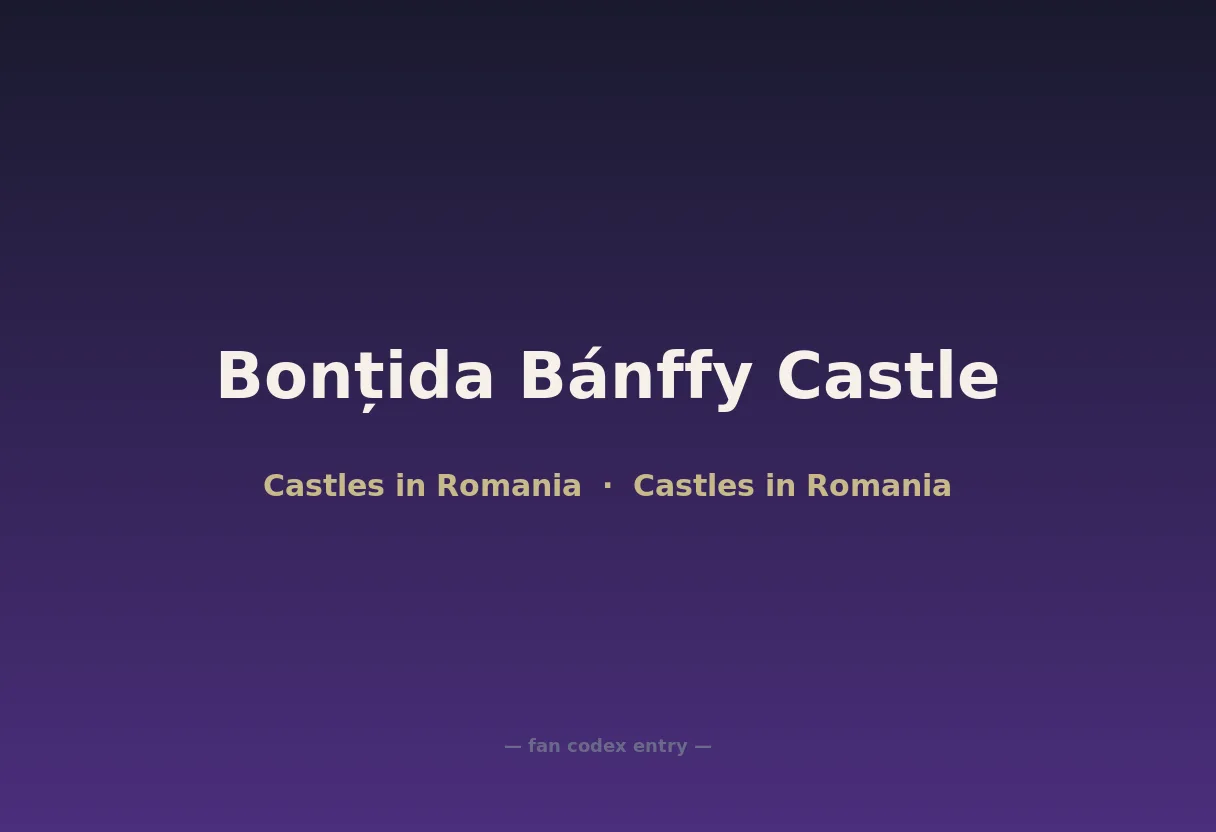 Bonțida Bánffy Castle